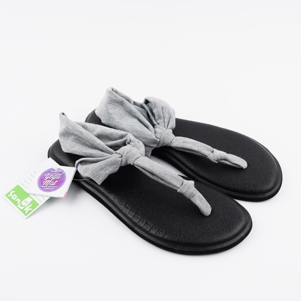 New SANUK Yoga Sling Ella Sandals in Gray - Picture 3 of 6